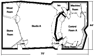 Paisley Park Studio A Floorplan